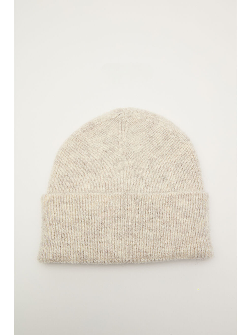 Fitilli Örgü Bere Açık Gri-2