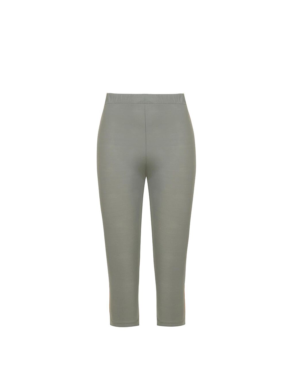 Elastanlı Kolsuz Yarı Kapalı Tesettür Mayo Mor Turuncu Biyeli 720-13-1-Gri-3