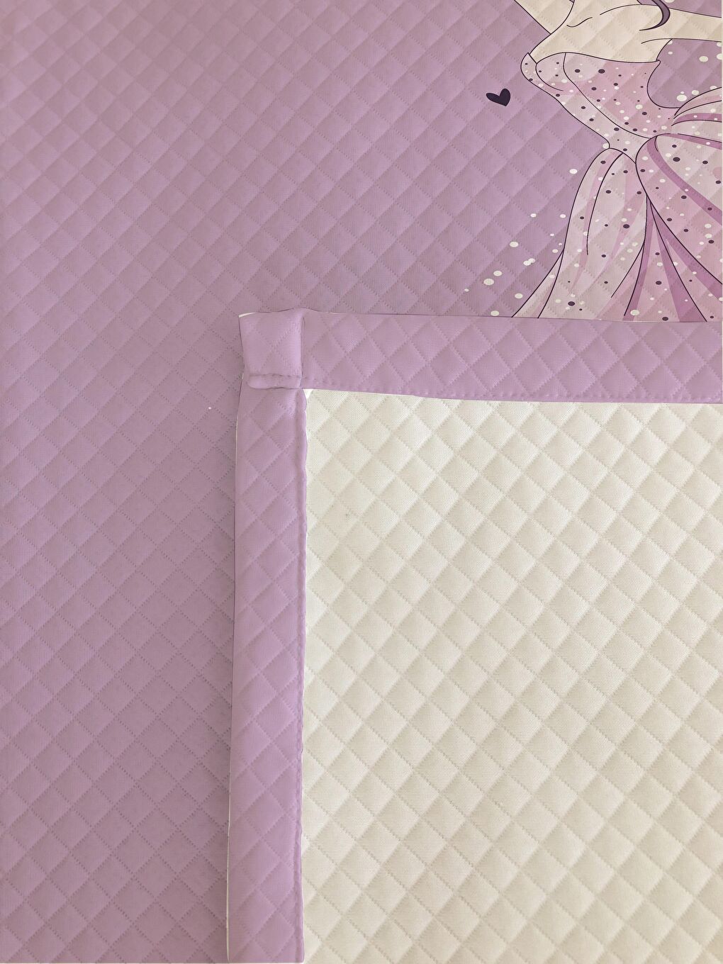 Karışık Prenses Kız Desen Tek Kişilik Çocuk Pike Takımı 160x220 cm-2