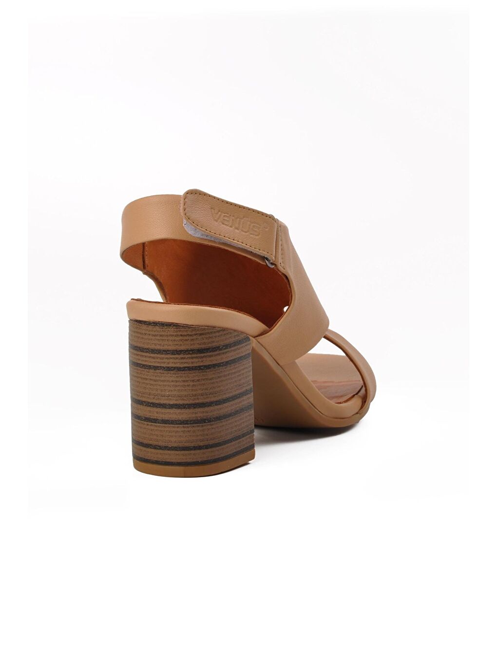 Bej Nude Hakiki Deri Kadın Sandalet 2108502-3