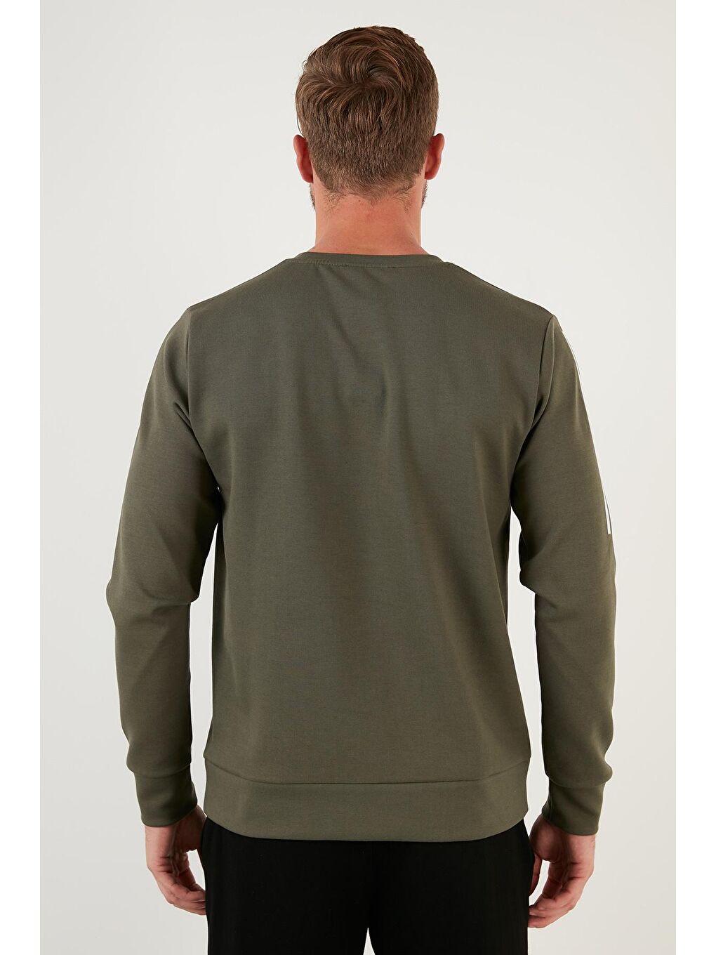 Buratti Haki Baskılı Regular Fit Bisiklet Yaka Pamuklu Erkek Sweatshirt 5905327 - 4