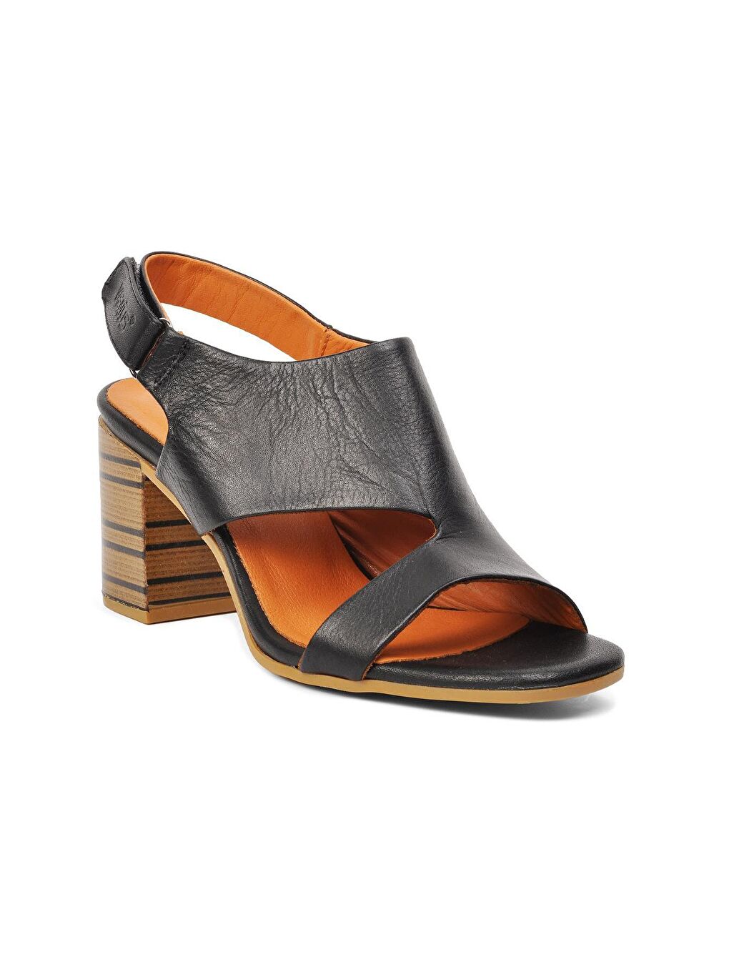 Siyah Hakiki Deri Kadın Sandalet 2108502-2