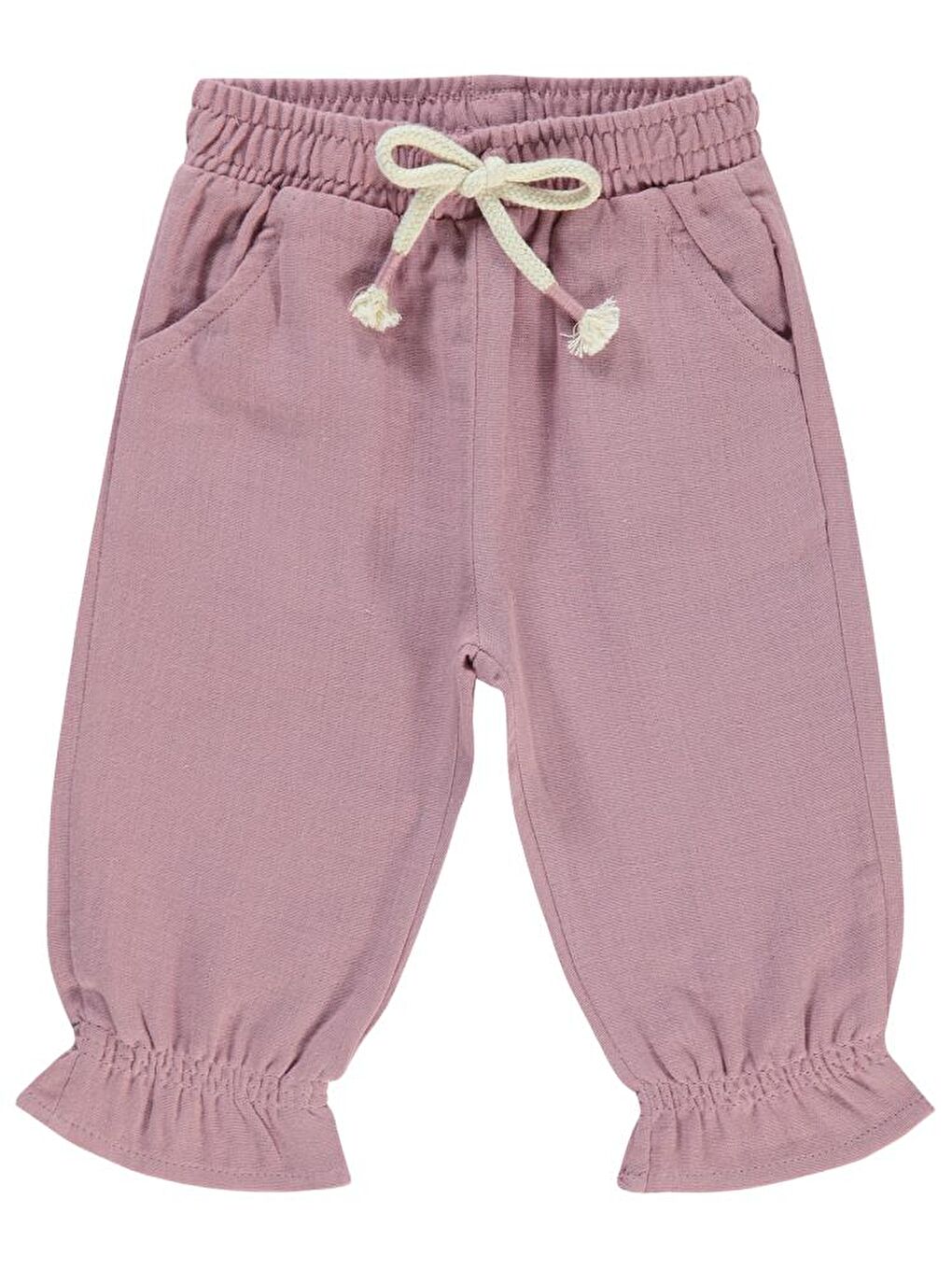 Pembe Baby Müslin Basic 6-18 Ay Pantolon - Pudra 6-9 Ay-3