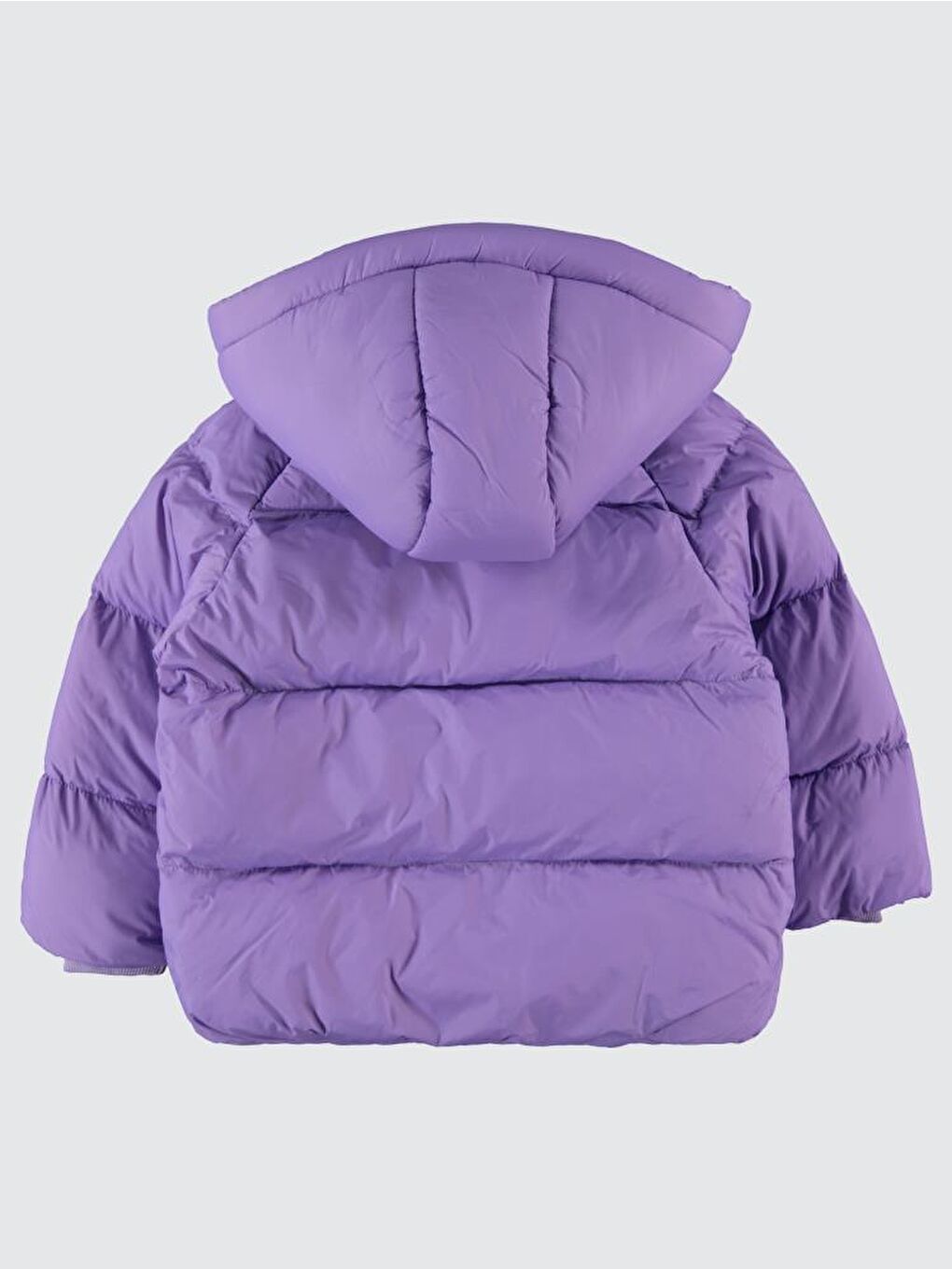 Kız Çocuk Kapüşonlu  Şişme Mont 2 5 Yaş Mor-2