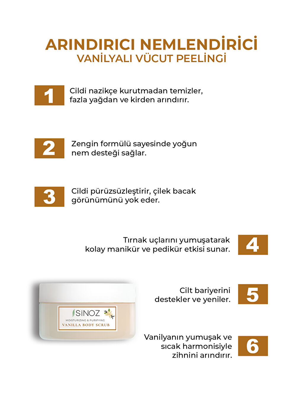 Arındırıcı Ve Nemlendirici Vücut Peelingi - Vanilya 300 Gr-1