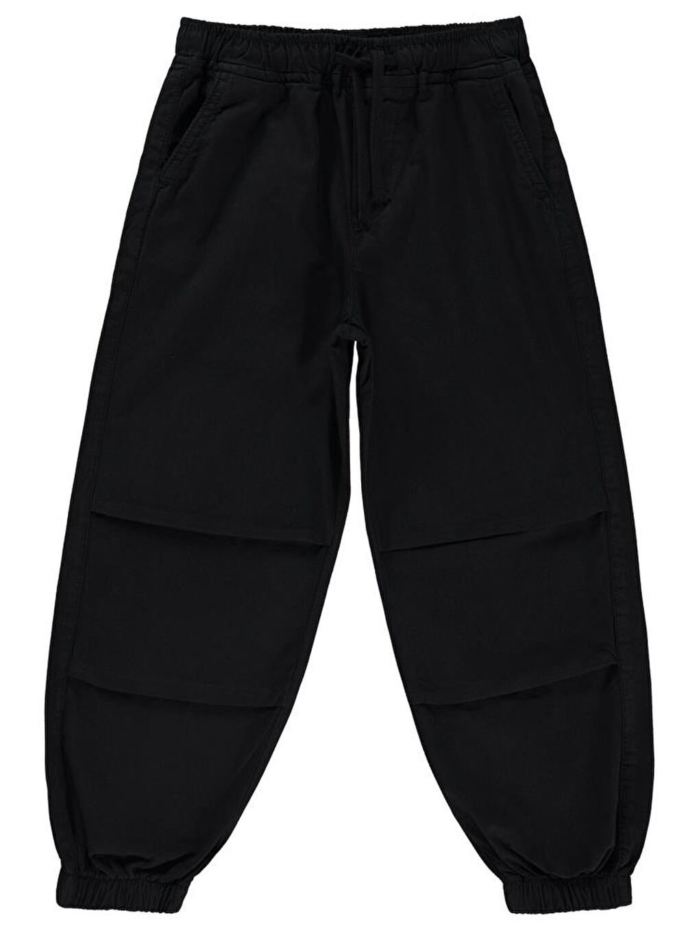 Boys Paçası Lastikli 10-13 Yaş Pantolon - Siyah 12-13 Yaş-1