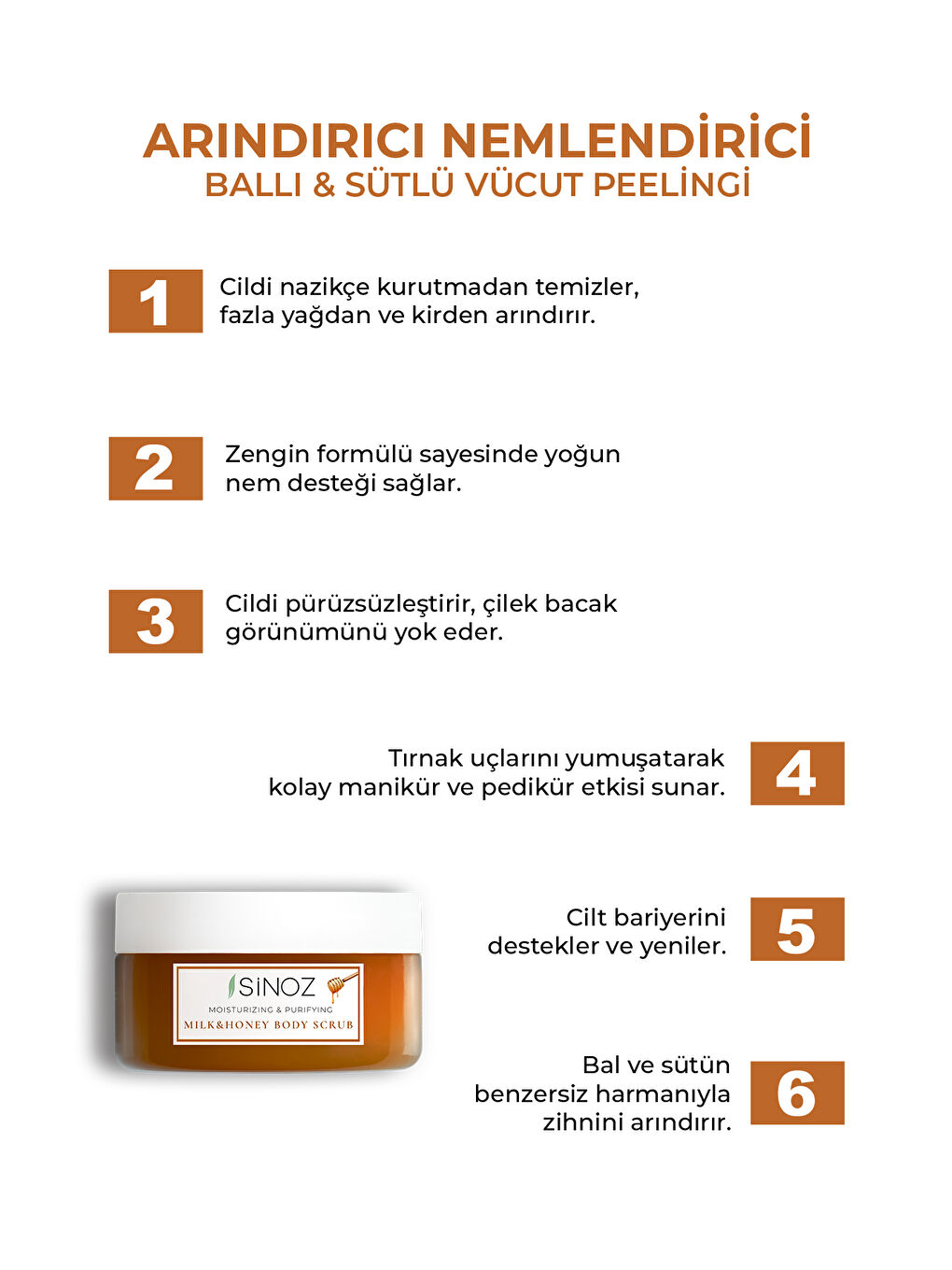Arındırıcı ve Nemlendirici Vücut Peelingi – Süt&Bal 300 gr-1