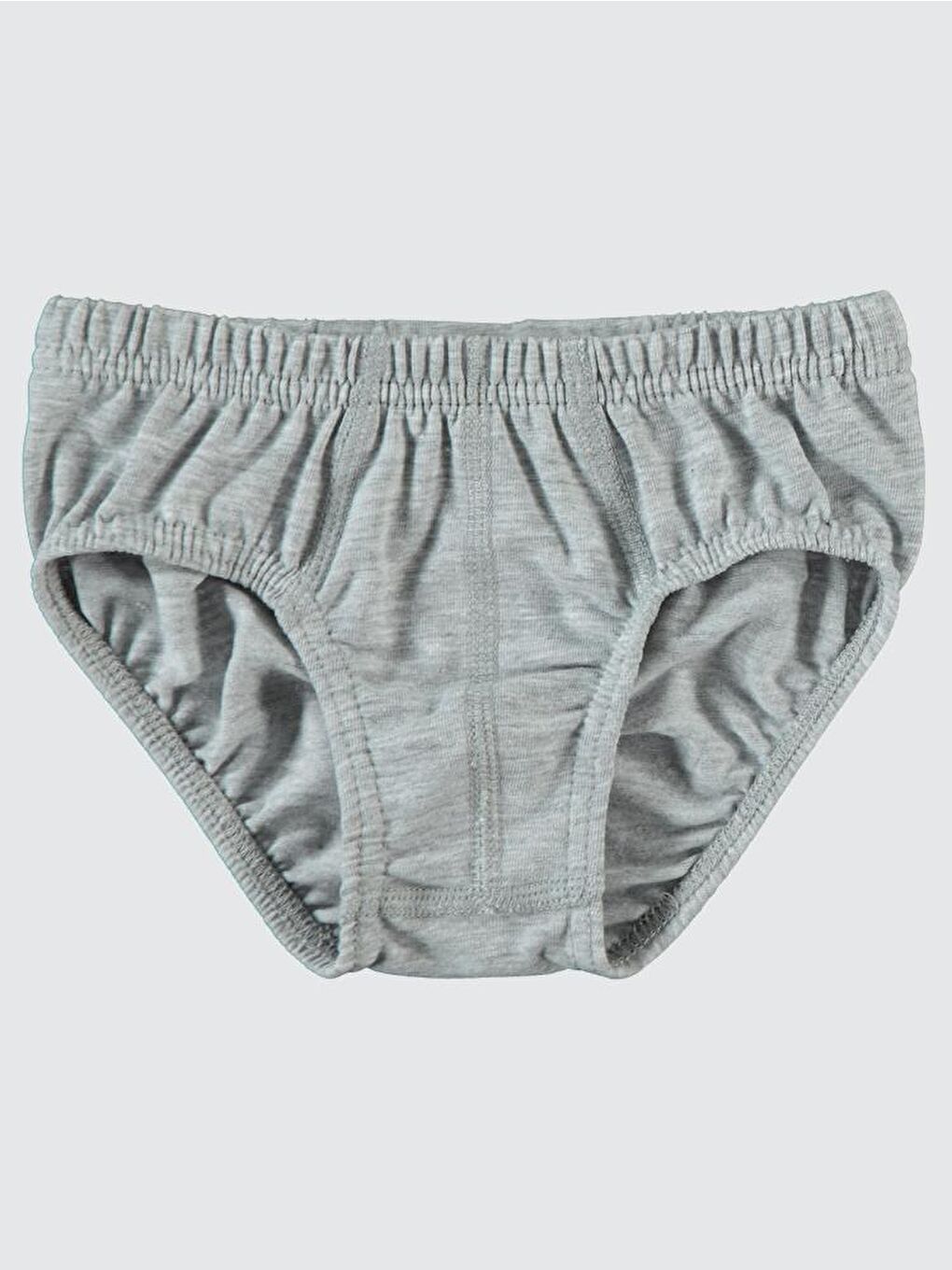 Boys Basic 2-10 Yaş 2'li Külot Set - Gri 4-5 Yaş