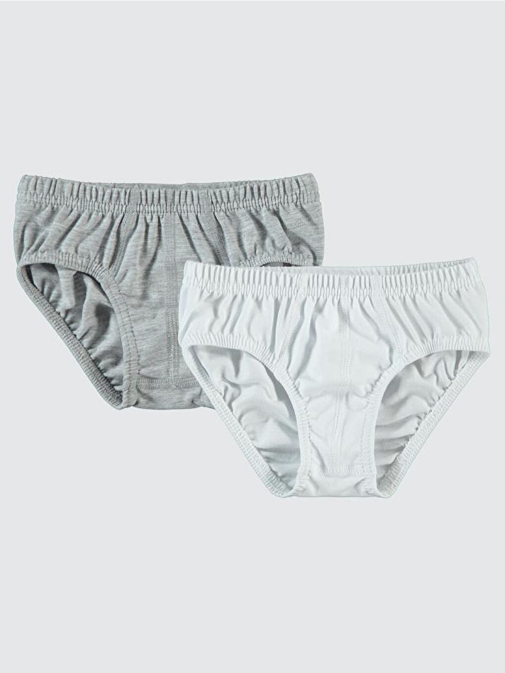 Boys Basic 2-10 Yaş 2'li Külot Set - Gri 4-5 Yaş-5