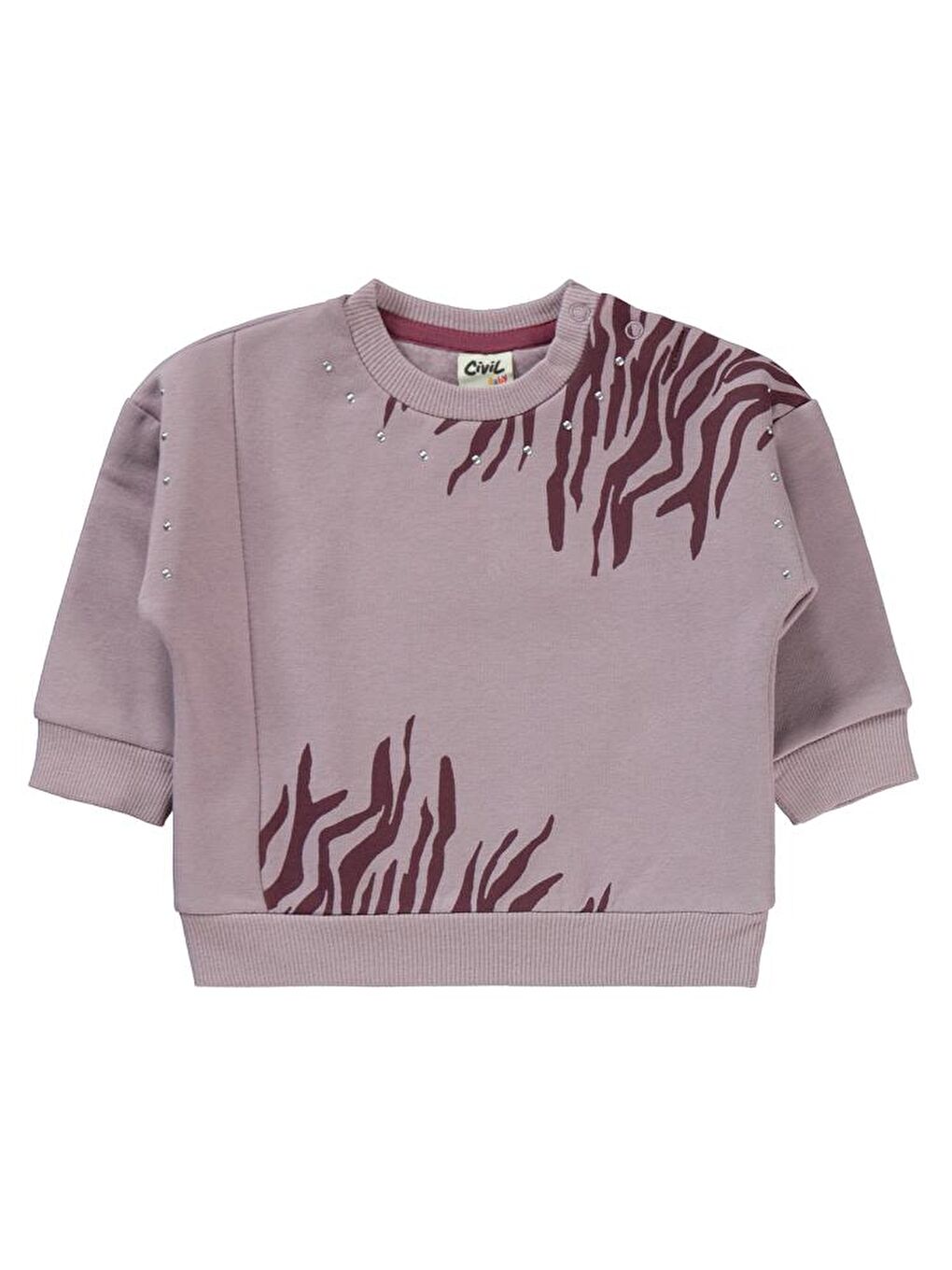 Baby Tonsürton Baskılı 6-18 Ay Takım - Lila 12-18 Ay-2