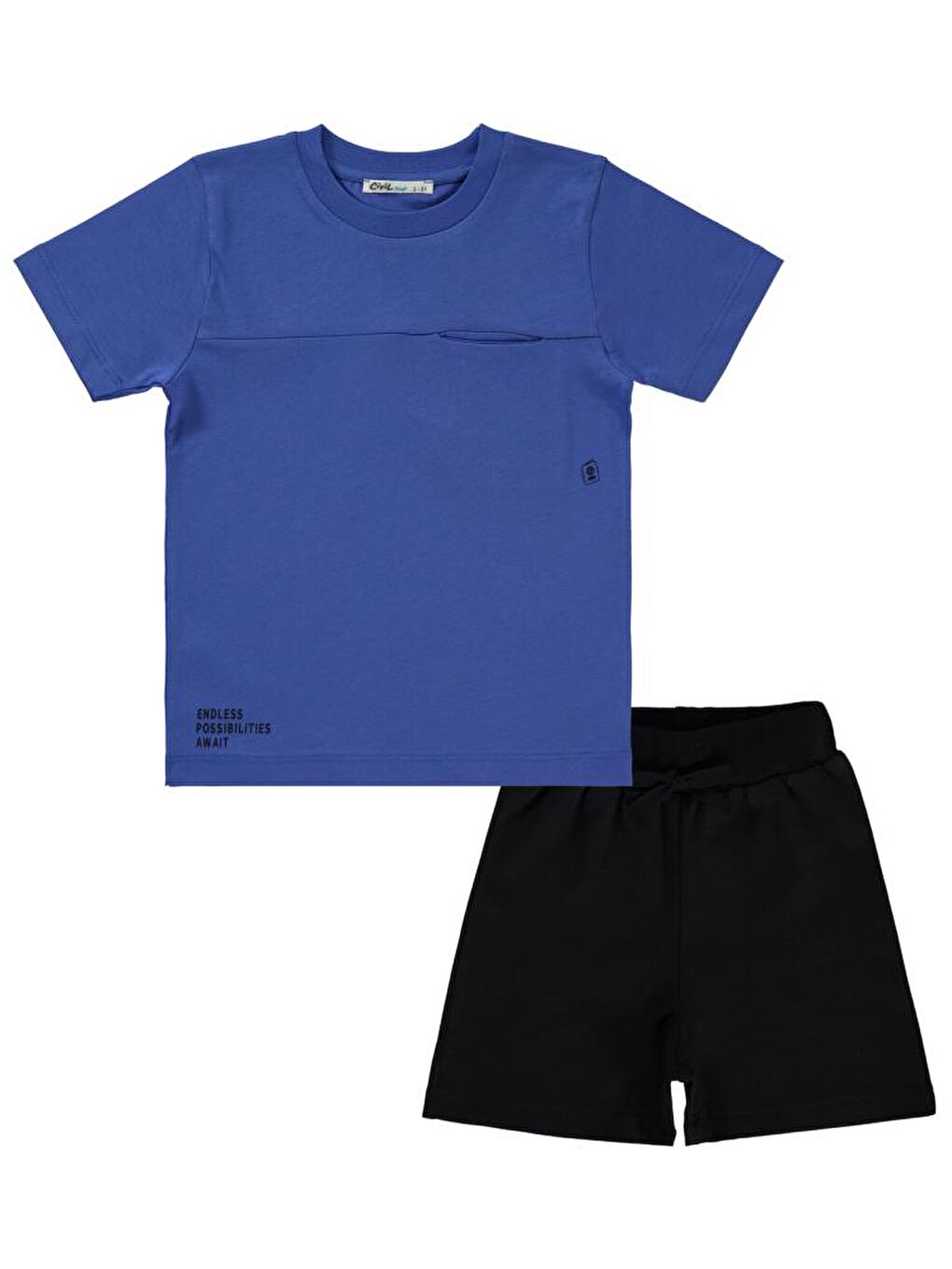 Boys Endless Baskılı 2-5 Yaş Takım - Mavi 4-5 Yaş