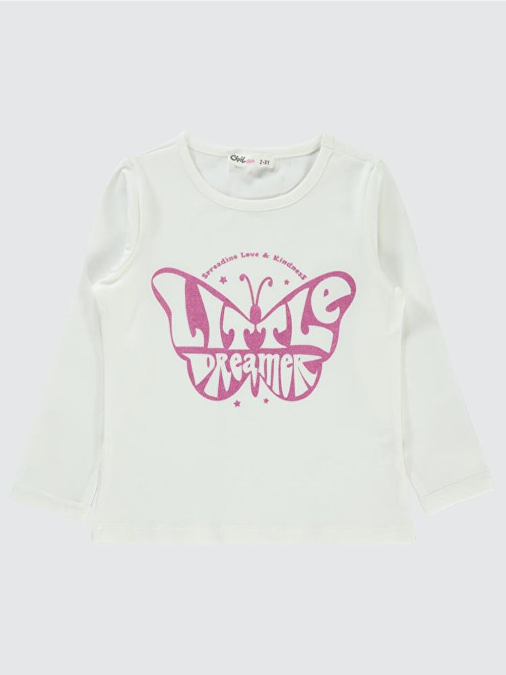 Girls Little Dreamer Baskılı 2-5 Yaş Sweatshirt - Ekru 3-4 Yaş-1