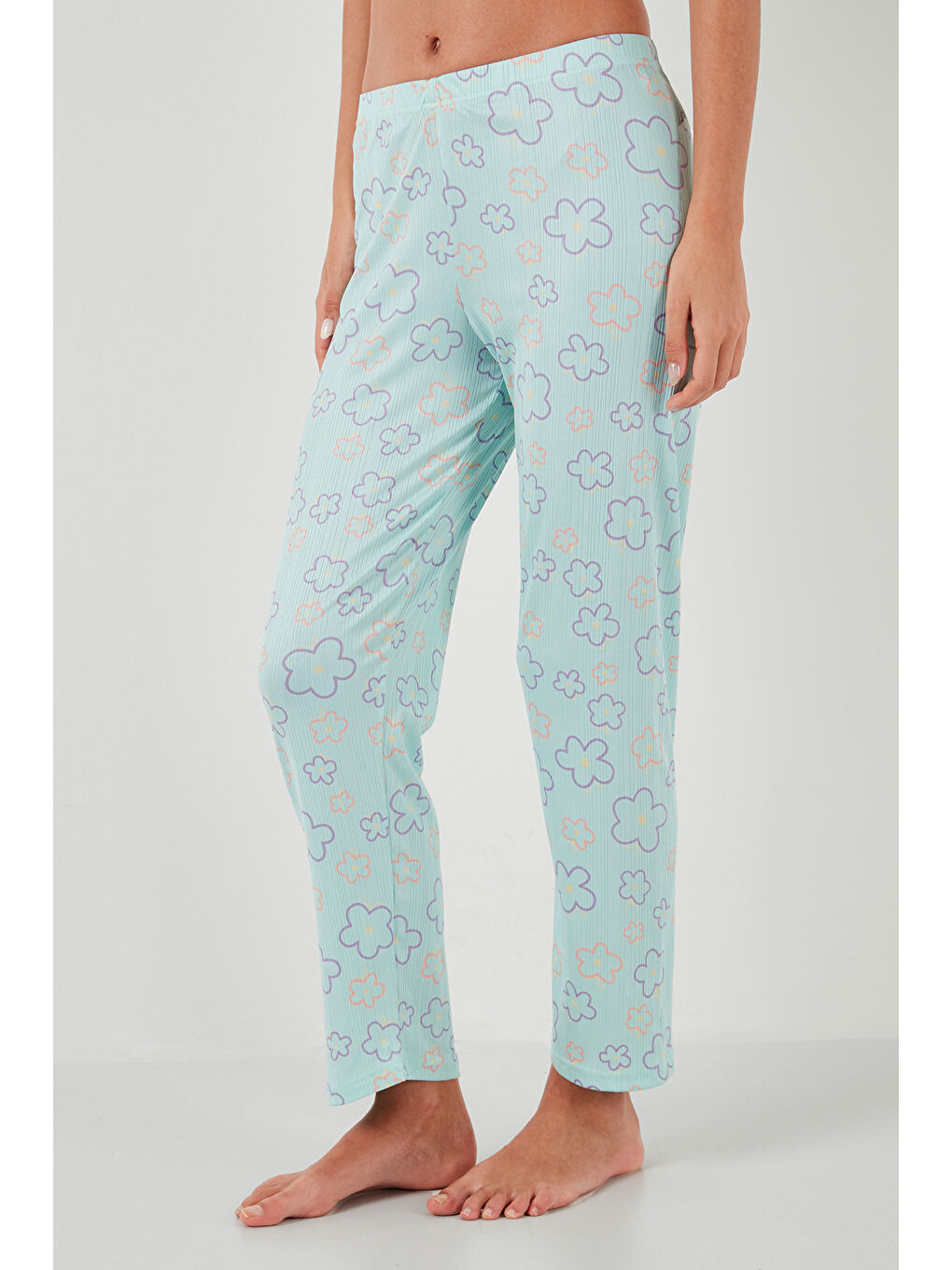 Turkuaz Regular Fit Gömlek Yaka Kısa Kollu Pijama Takımı 65780124-5