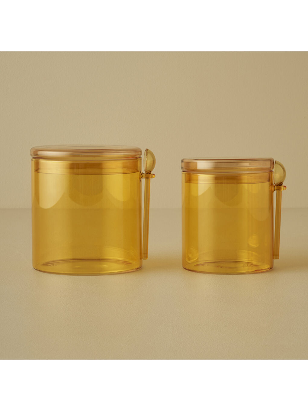 Kahverengi Colors Kaşıklı Kavanoz Amber (1110 cc)-2