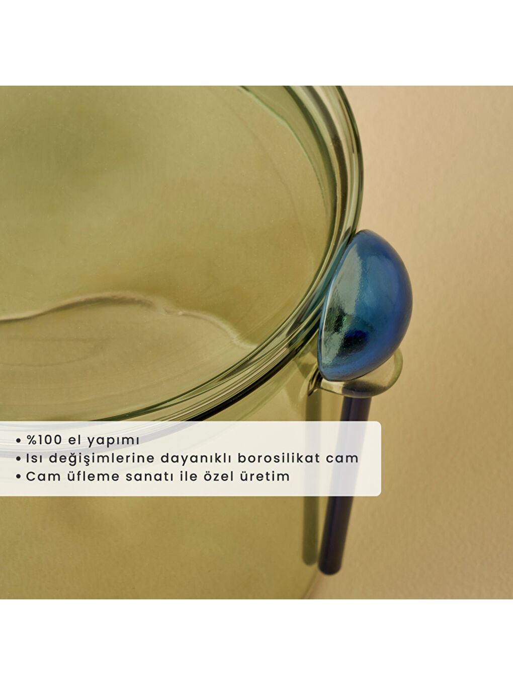 Colors Kaşıklı Kavanoz Yeşil (1110 cc)-1