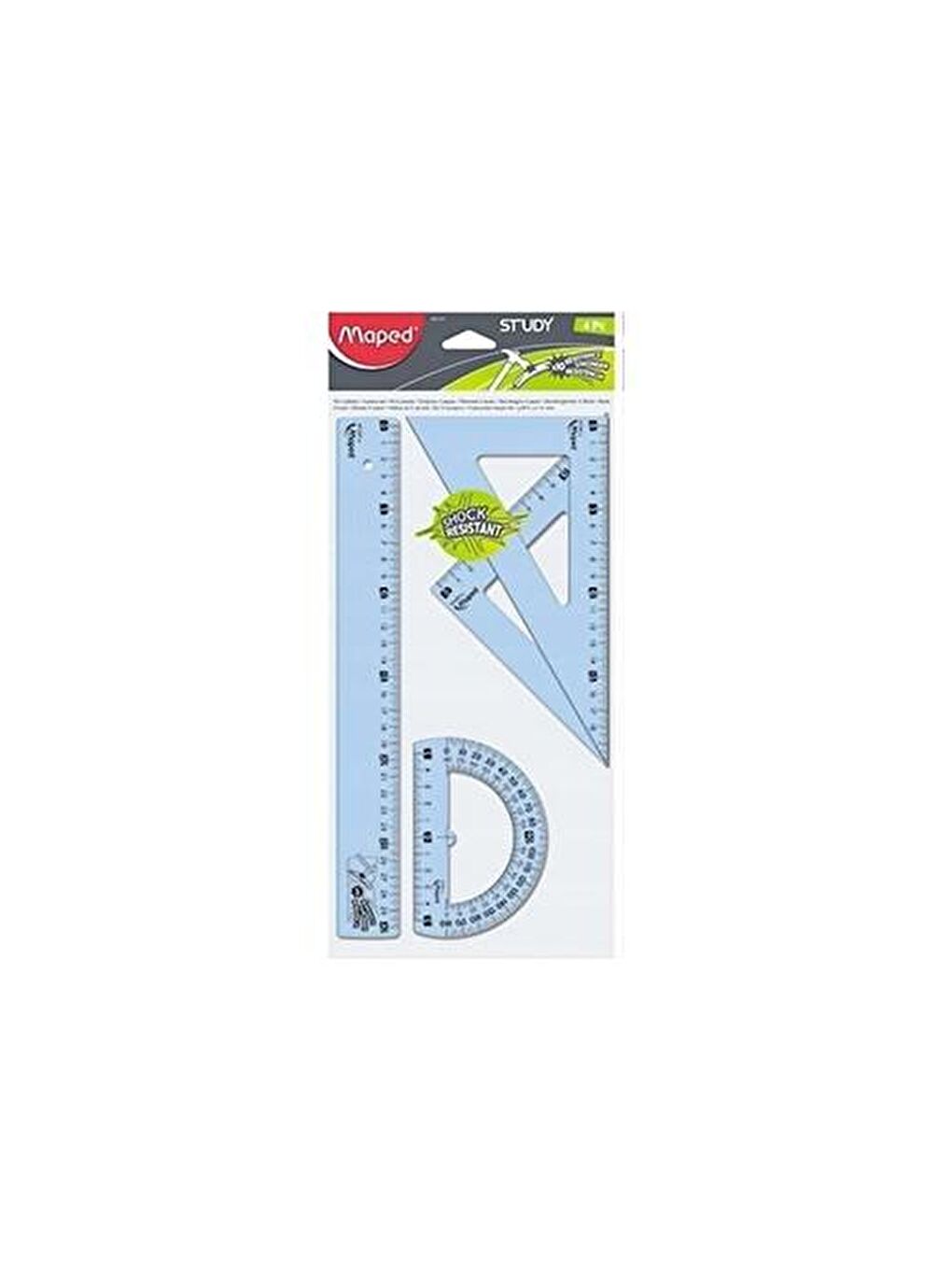Maped Study Kırılmaz Çizim Seti 30 cm 4'lü