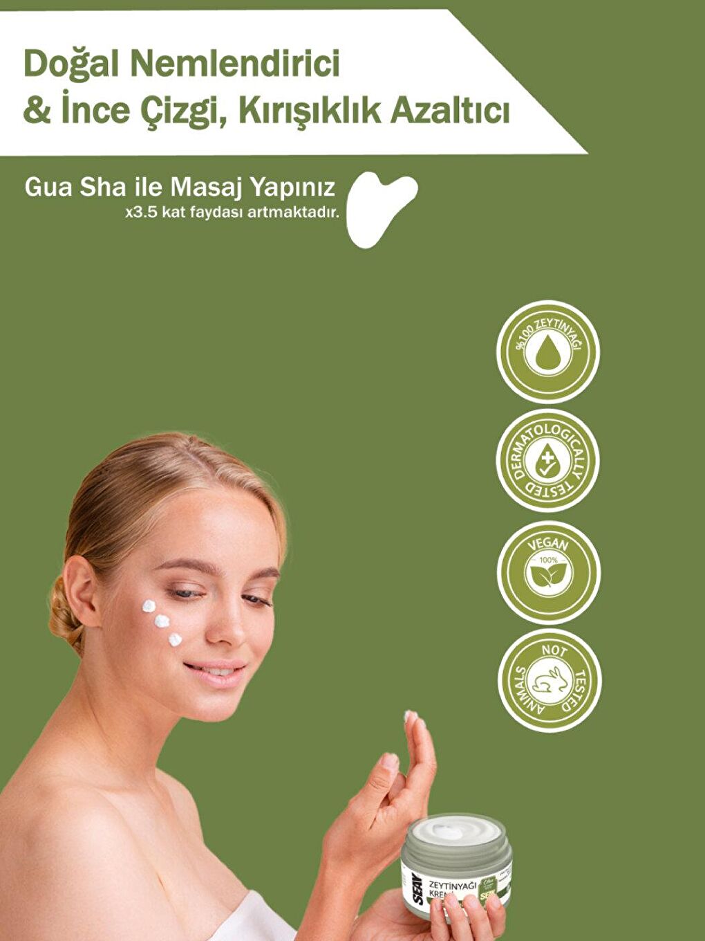 Zeytinyağlı Doğal Nemlendirici İnce Çizgi ve Kırışık Karşıtı Yüz Kremi-3