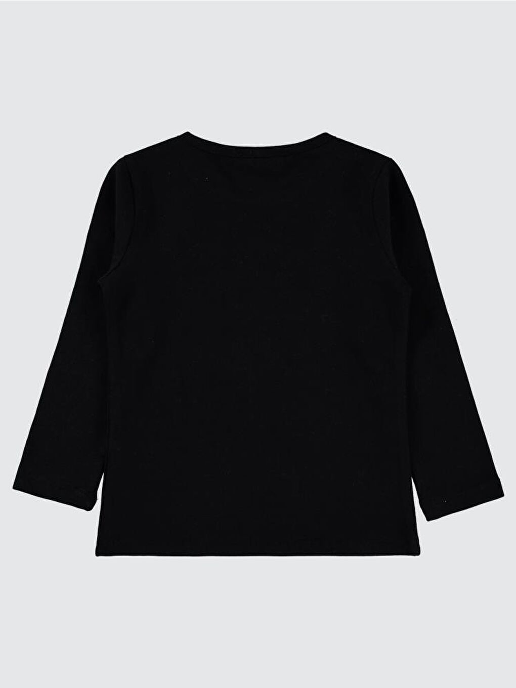 Girls Bunny Baskılı 2-5 Yaş Sweatshirt - Siyah 2-3 Yaş-1