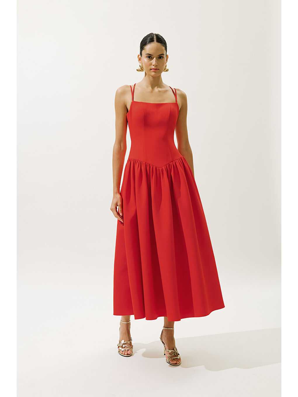 Aprıl Abiye Elbise Kırmızı-2