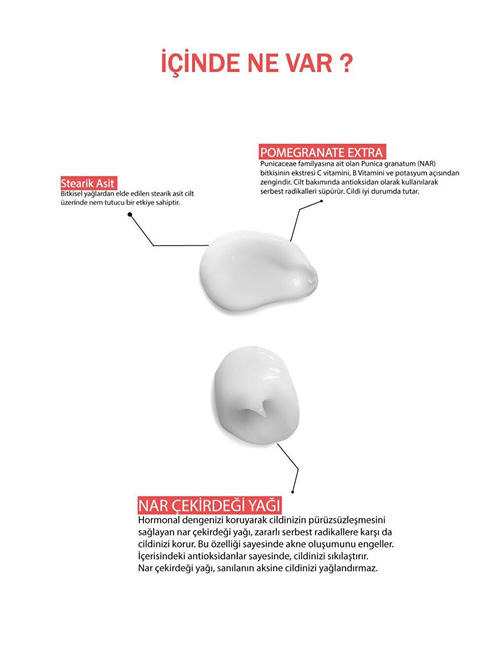 Yaşlanma Karşıtı Nar Kremi El, Vücut ve Yüz Kremi Pomegranate 200 ml-2