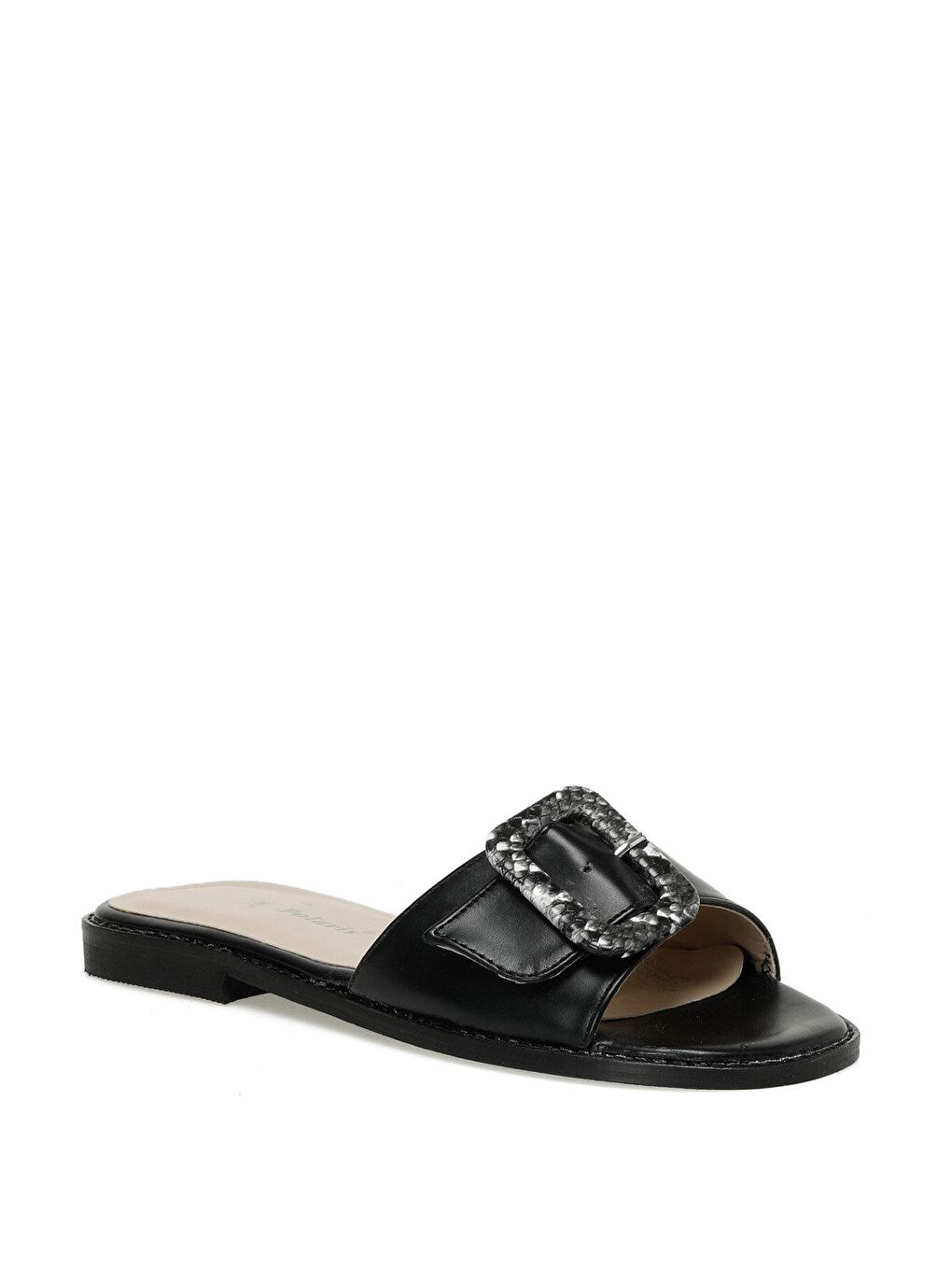 321264.Z 3FX Siyah Kadın Düz Terlik-1