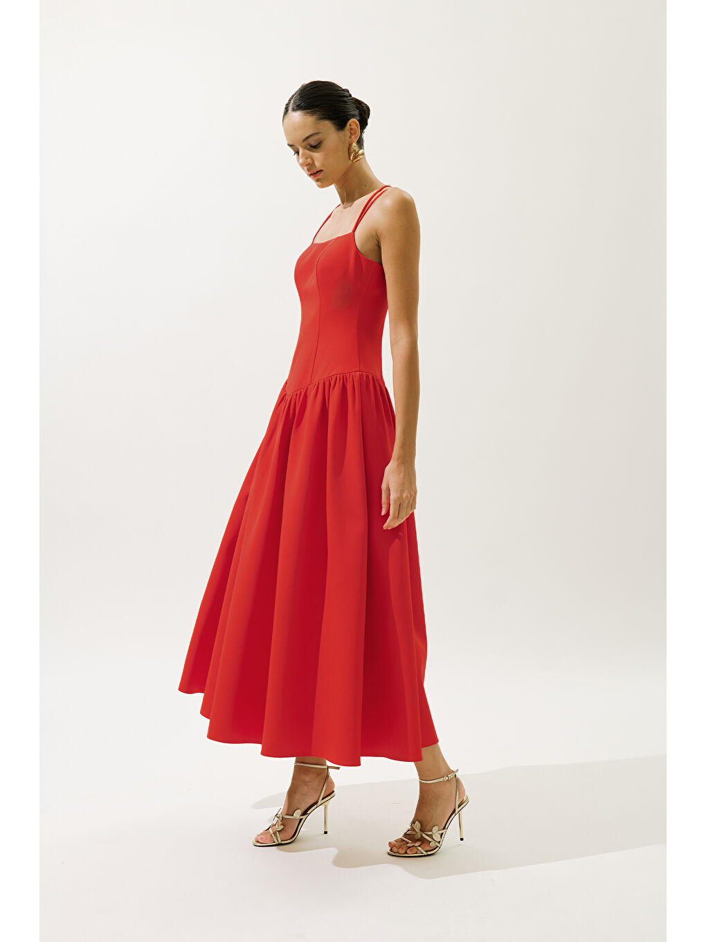 Aprıl Abiye Elbise Kırmızı-4