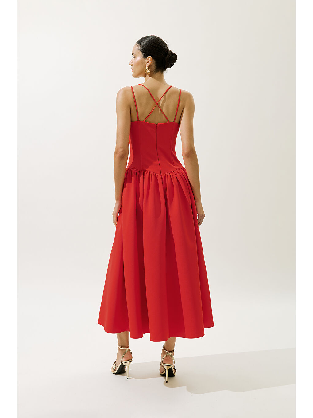 Aprıl Abiye Elbise Kırmızı-7