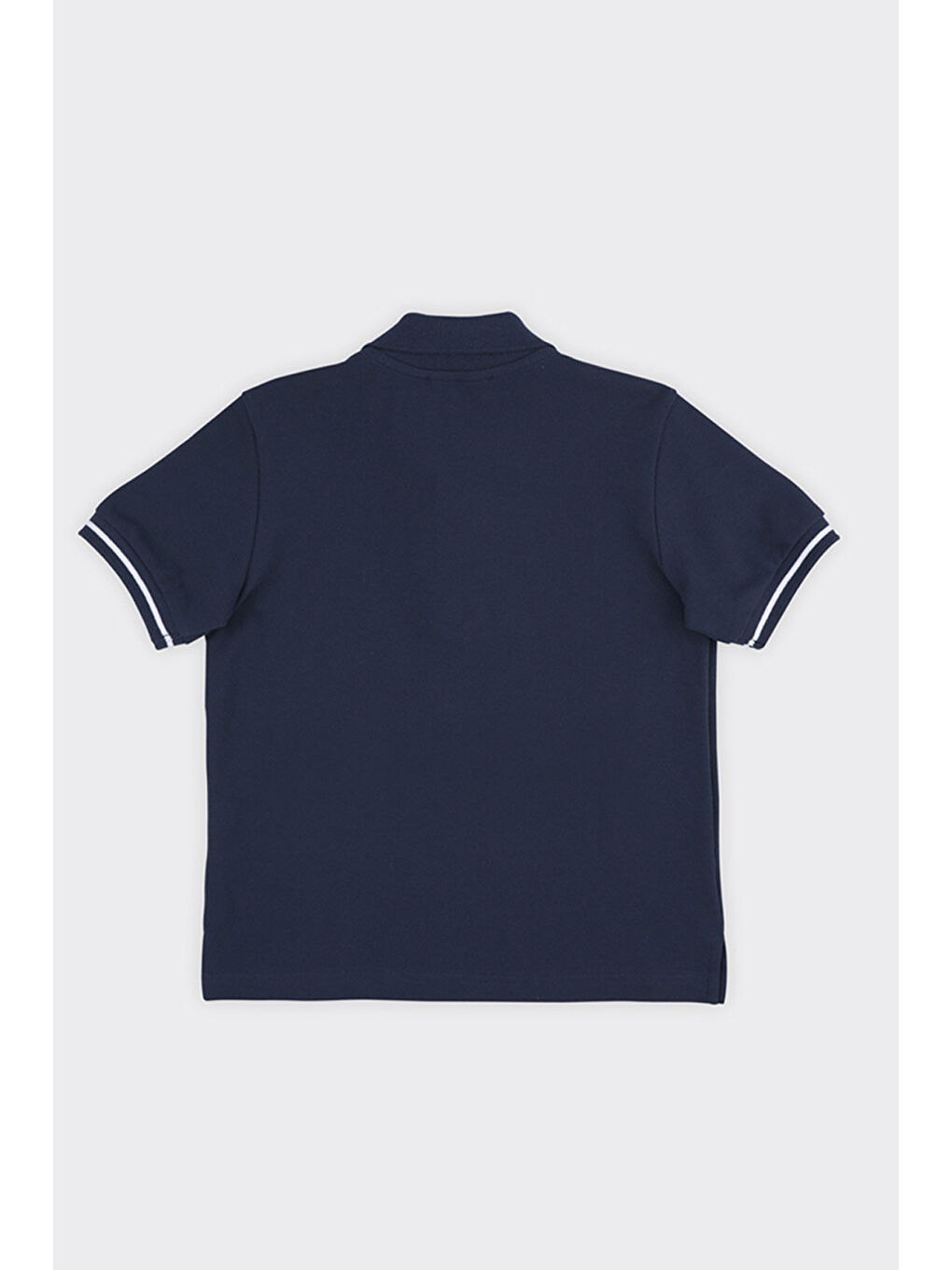 Unisex Çocuk Kısa Kollu Lacivert Polo Yaka Tişört-2