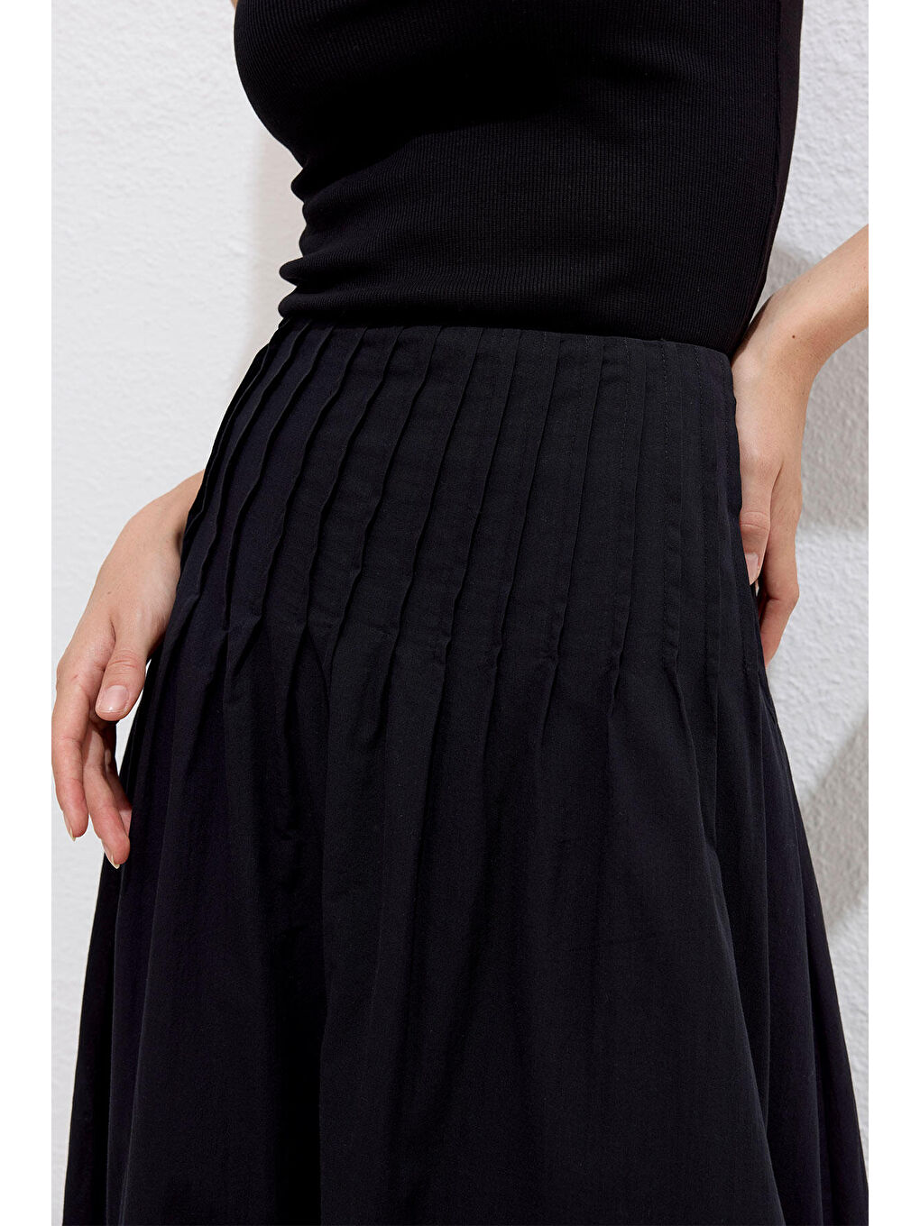Nervürlü Vual Etek Siyah-6