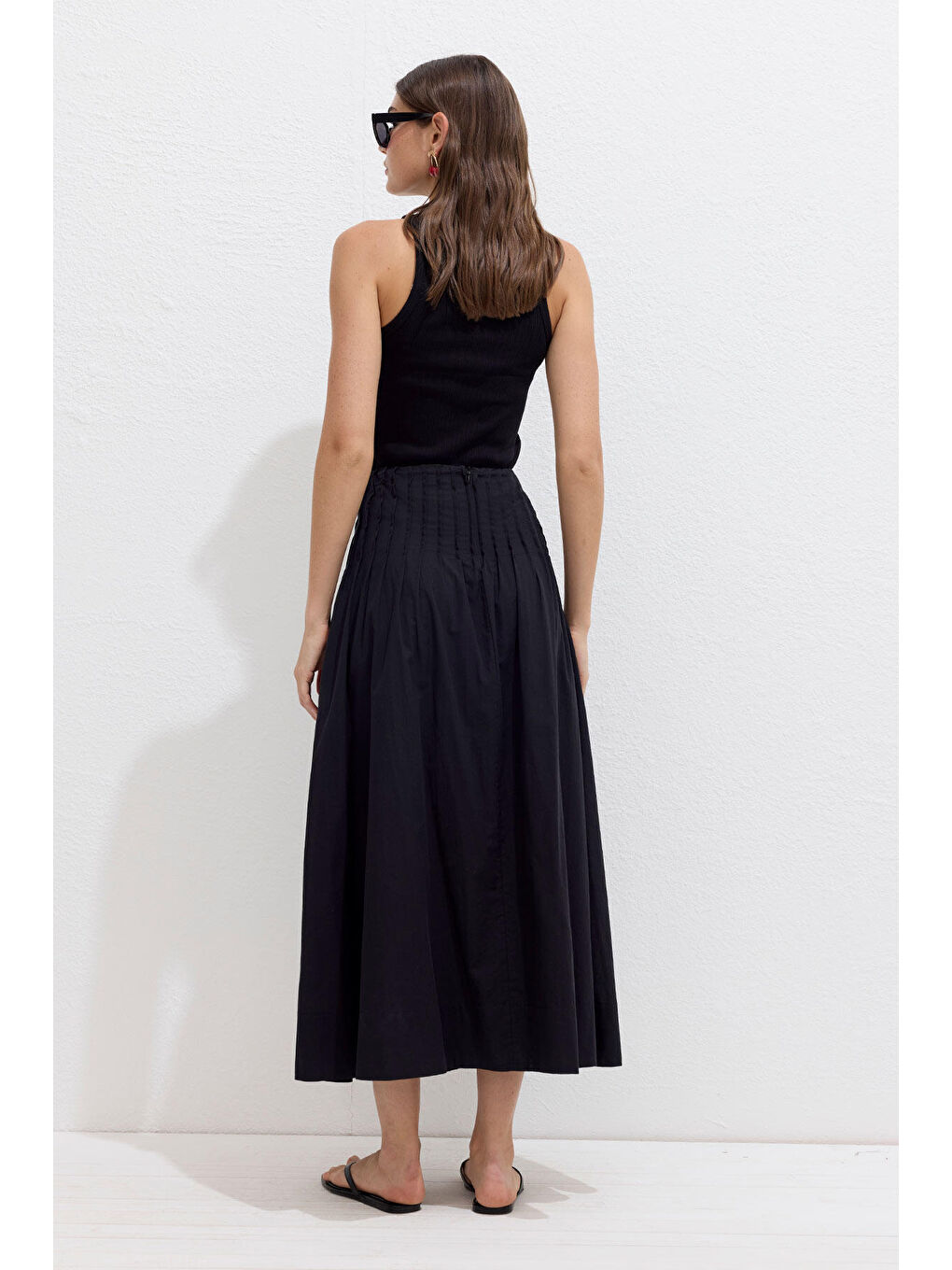 Nervürlü Vual Etek Siyah-7