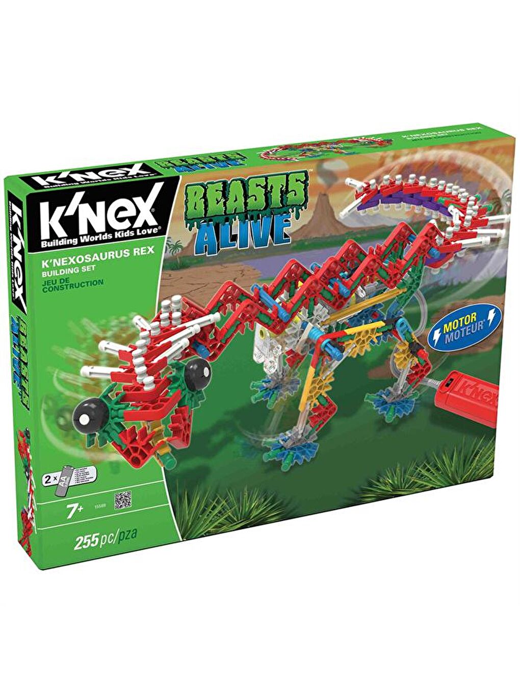 KNex Karışık K'Nex K’Nexosaurus Rex Yapım Seti (Motorlu) Beasts Alive Serisi