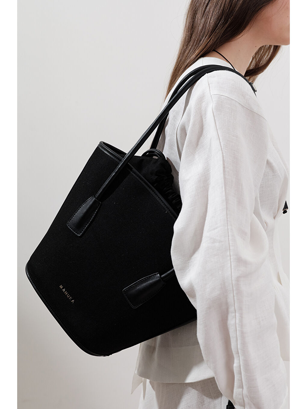 Kanvas Kova Çanta Siyah-3