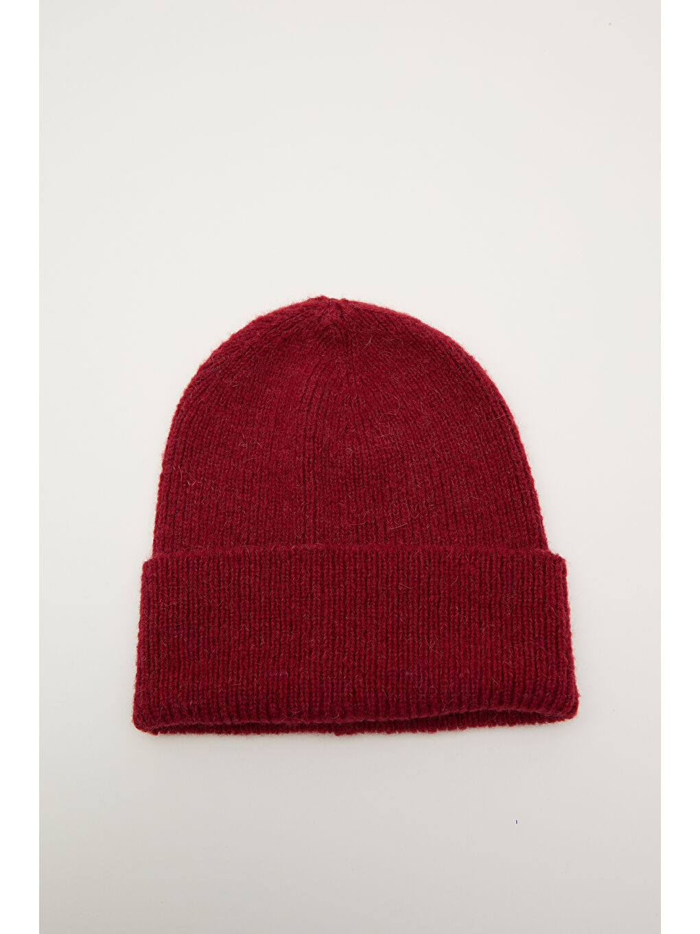 Fitilli Örgü Bere Kırmızı-1