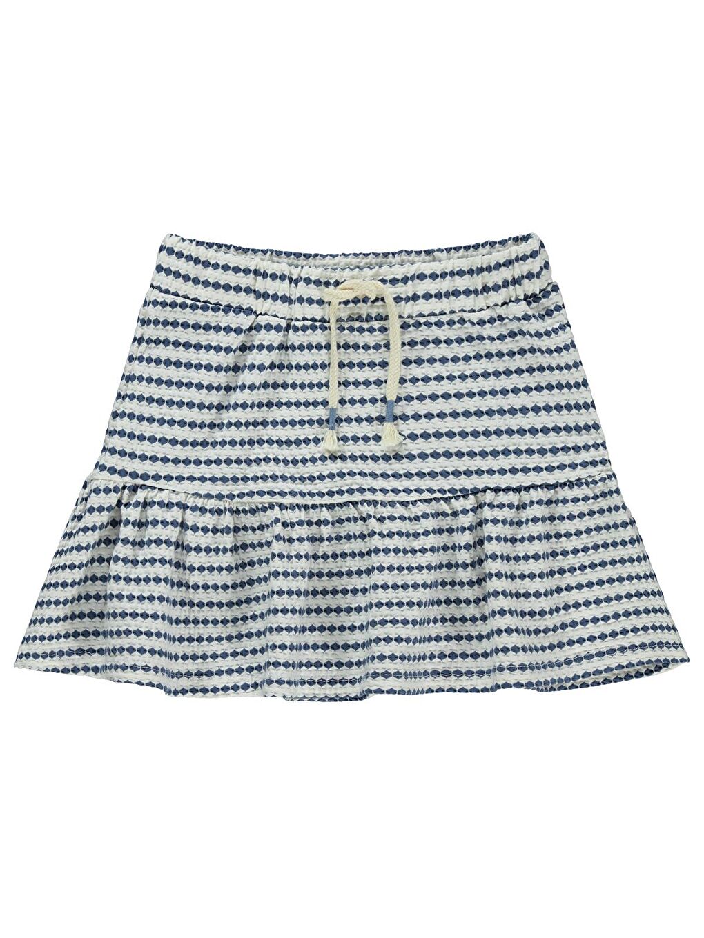 Girls 3 Boyutlu Jakar 6-9 Yaş Etek - Mavi 7-8 Yaş