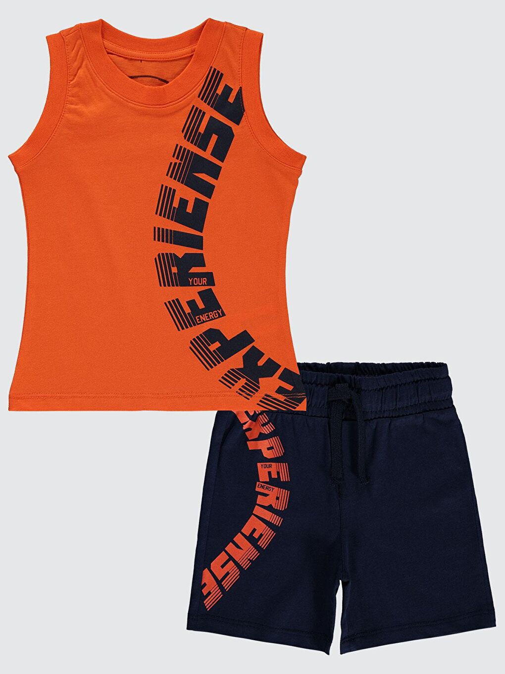 Boys Experiense Baskılı 2-5 Yaş Takım - Turuncu 3-4 Yaş-2