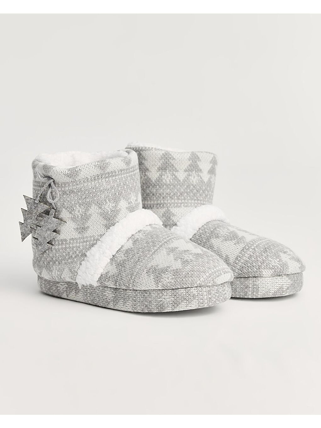 Gri Kadın Triko Panduf - TREE-1