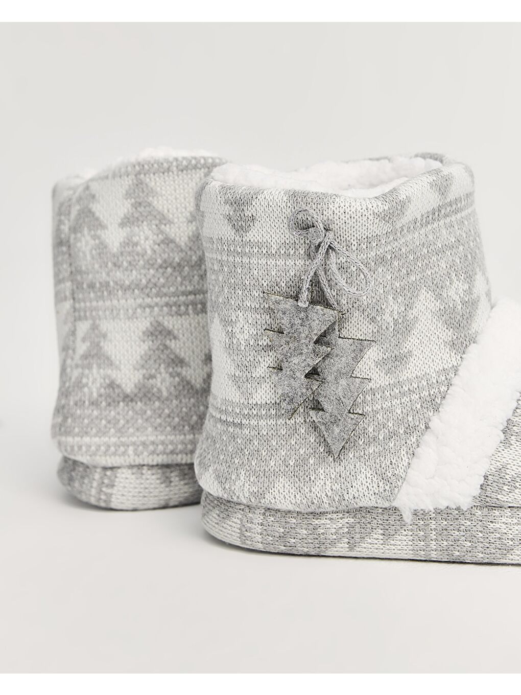 Gri Kadın Triko Panduf - TREE-4