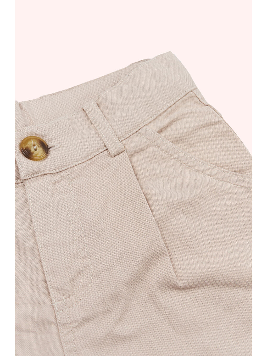 Erkek Çocuk Cepli Bej Pantolon-1