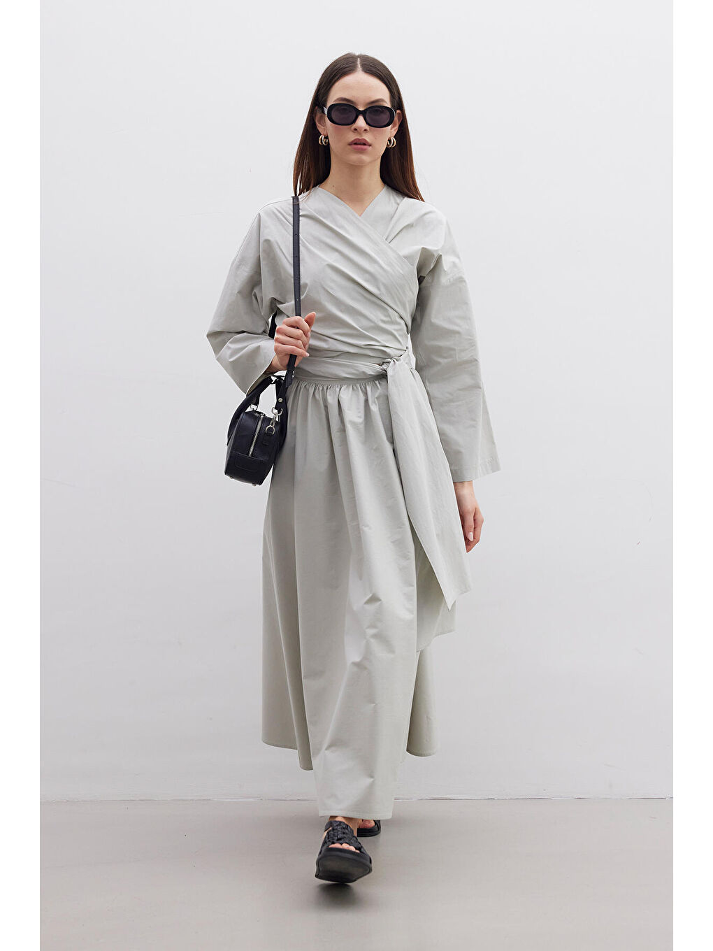 Volanlı Premıum Etek Yeşil-1