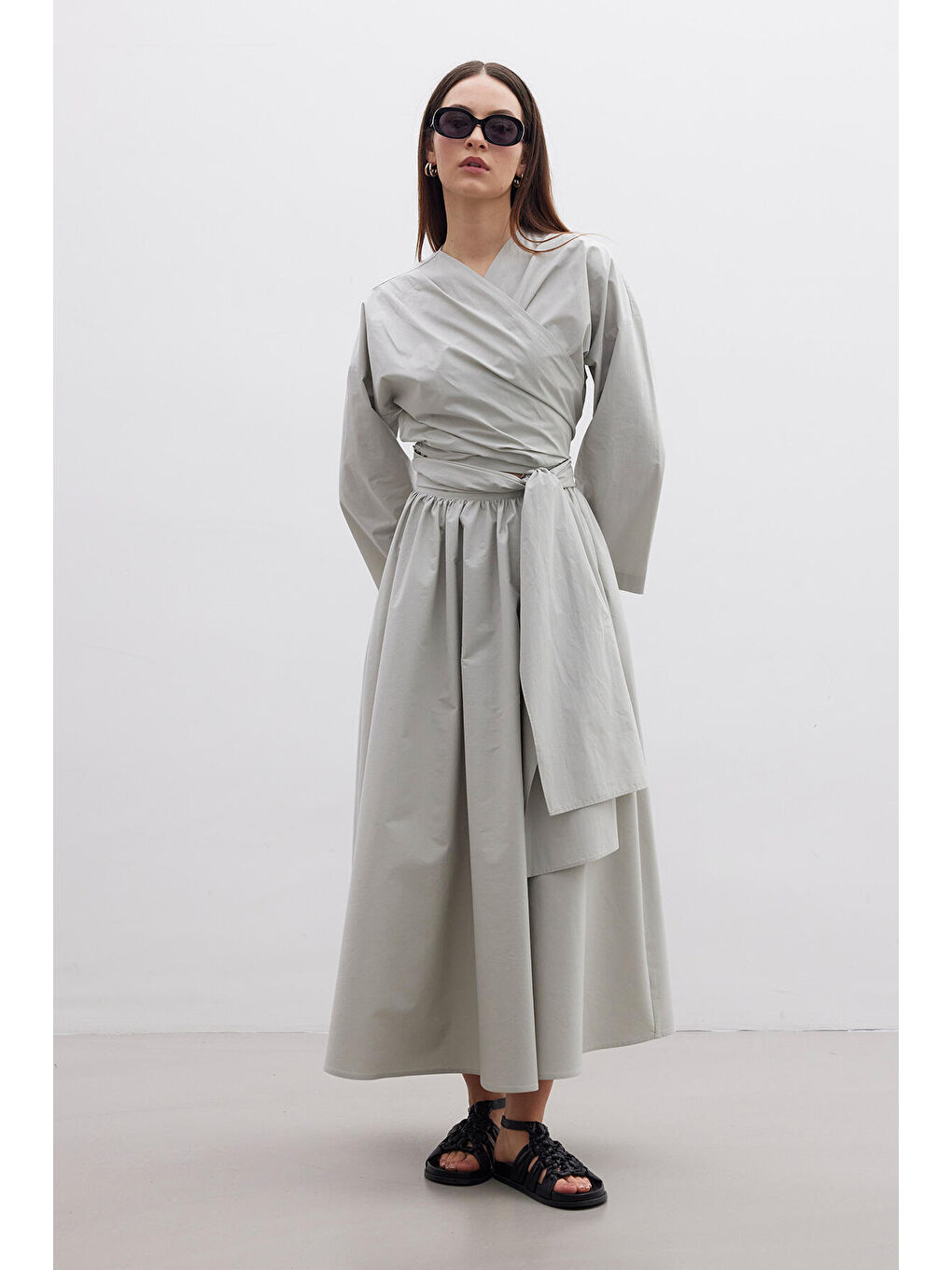 Volanlı Premıum Etek Yeşil-4