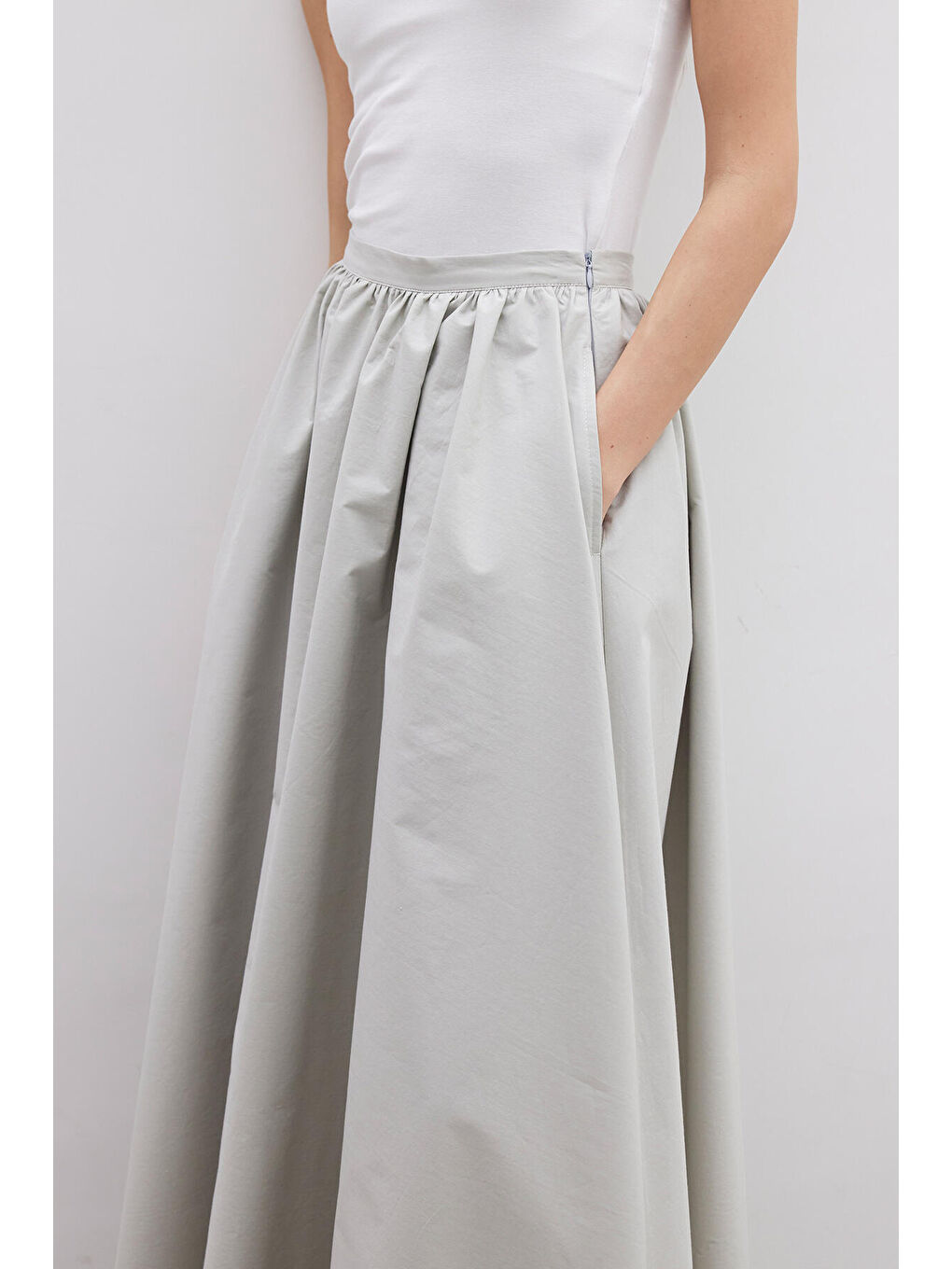 Volanlı Premıum Etek Yeşil-5