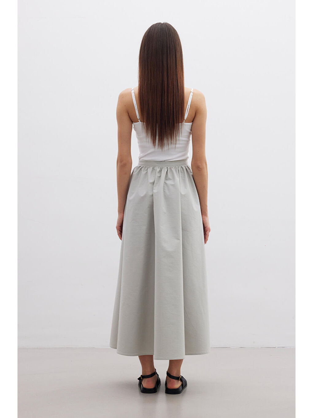 Volanlı Premıum Etek Yeşil-7