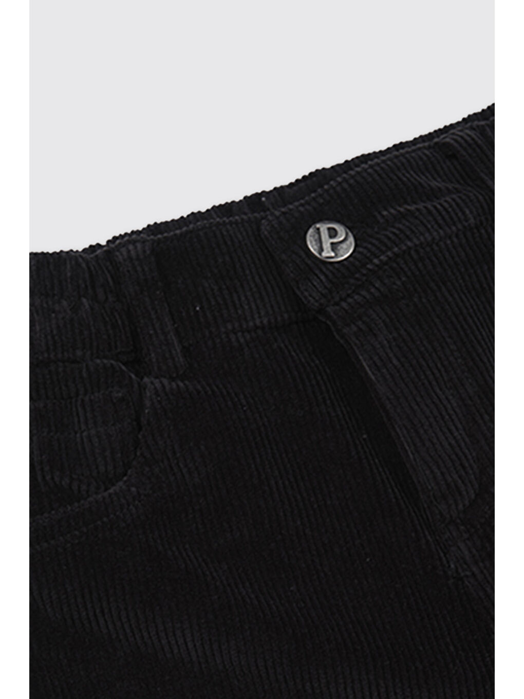 Erkek Bebek Siyah Kadife Pantolon-2