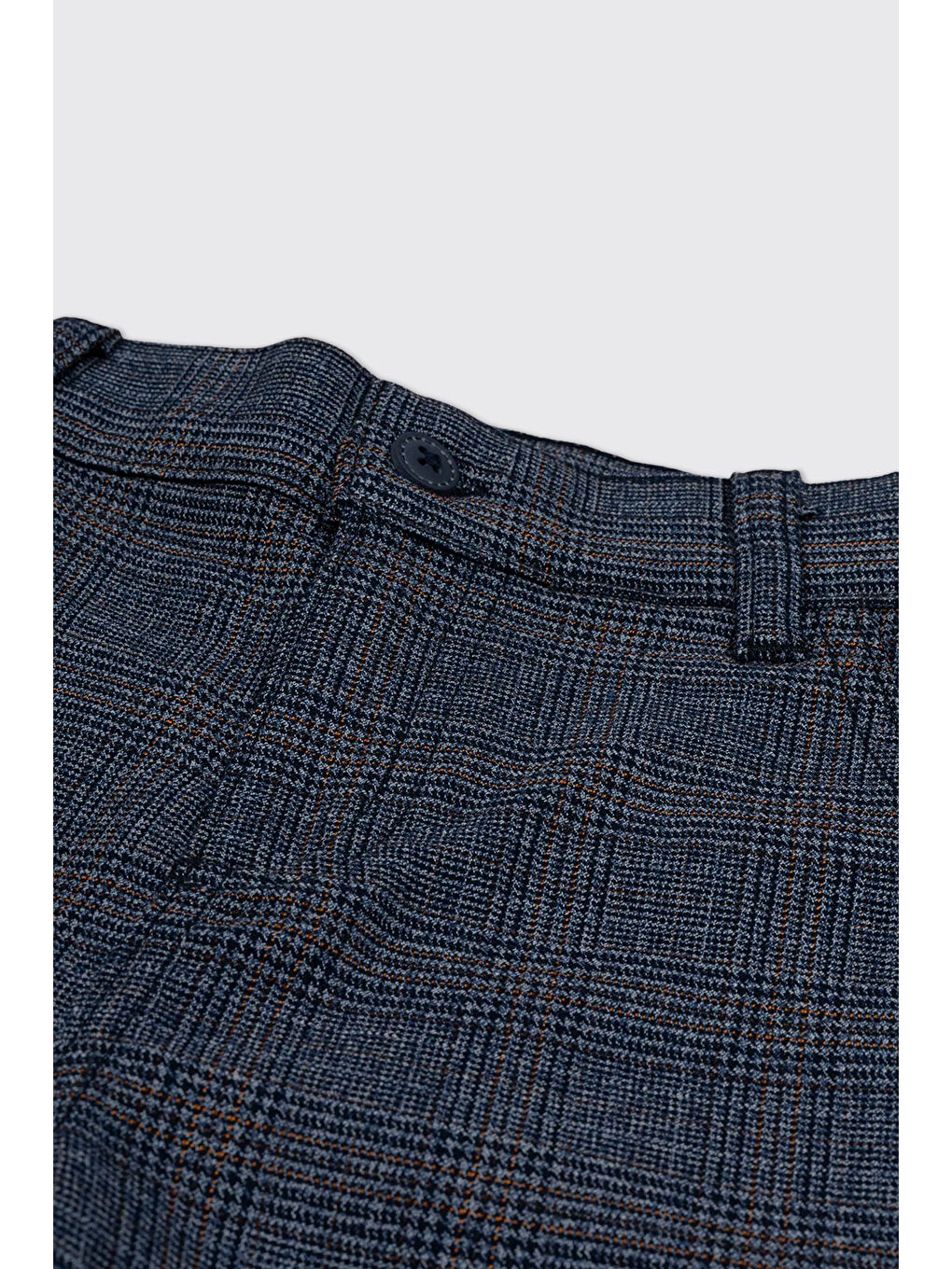 Erkek Çocuk Lacivert Ekose Pantolon-6