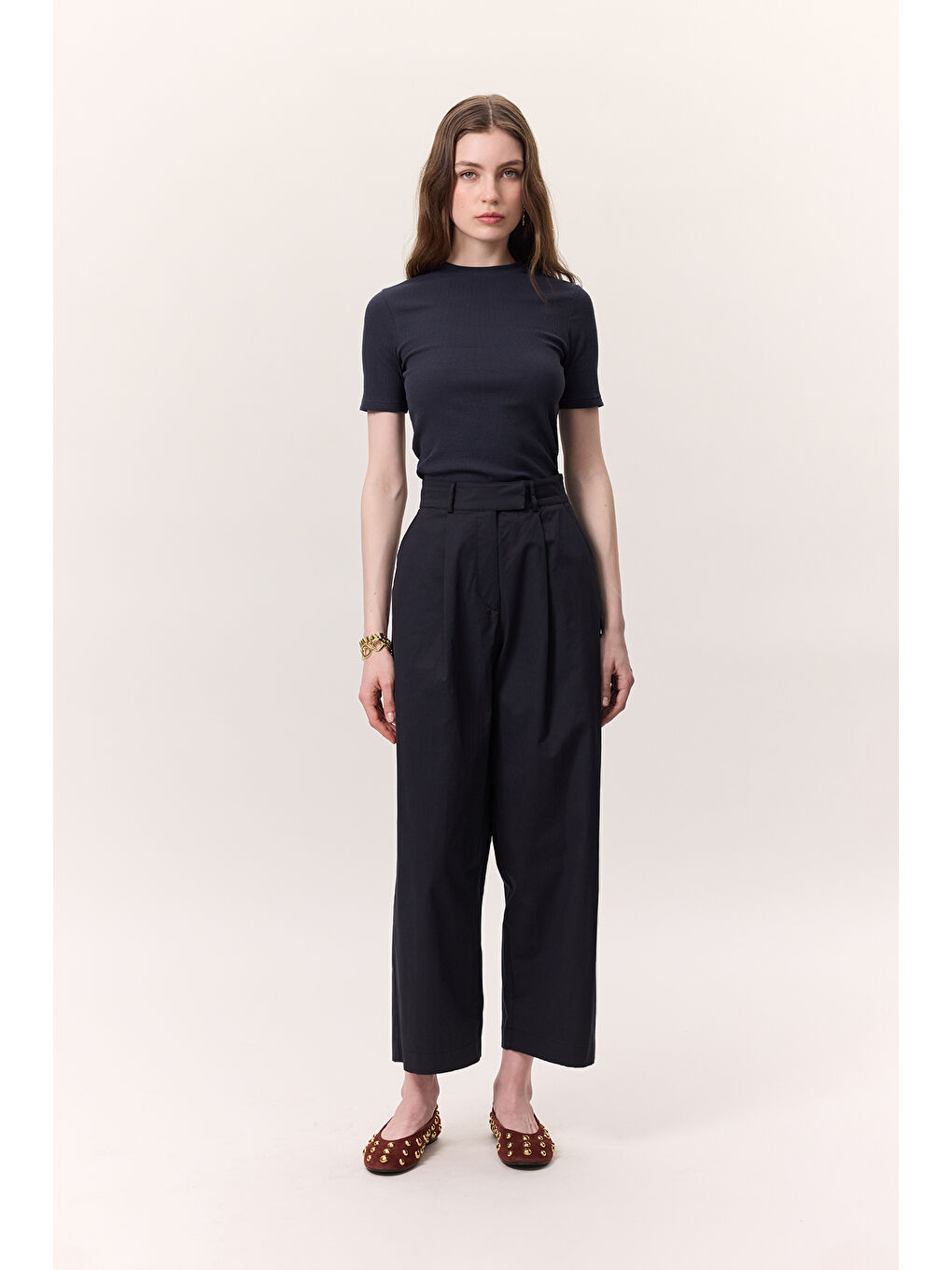 Kısa Kollu Rıbana Body Lacivert-1