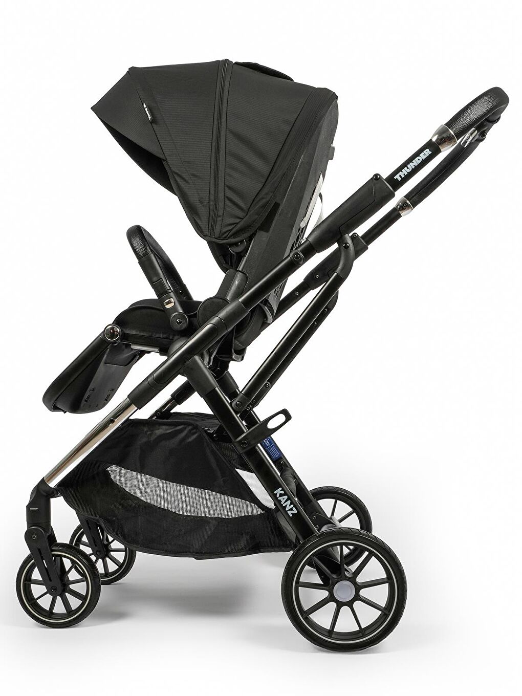 Thunder Travel Sistem Bebek Arabası - Siyah-3