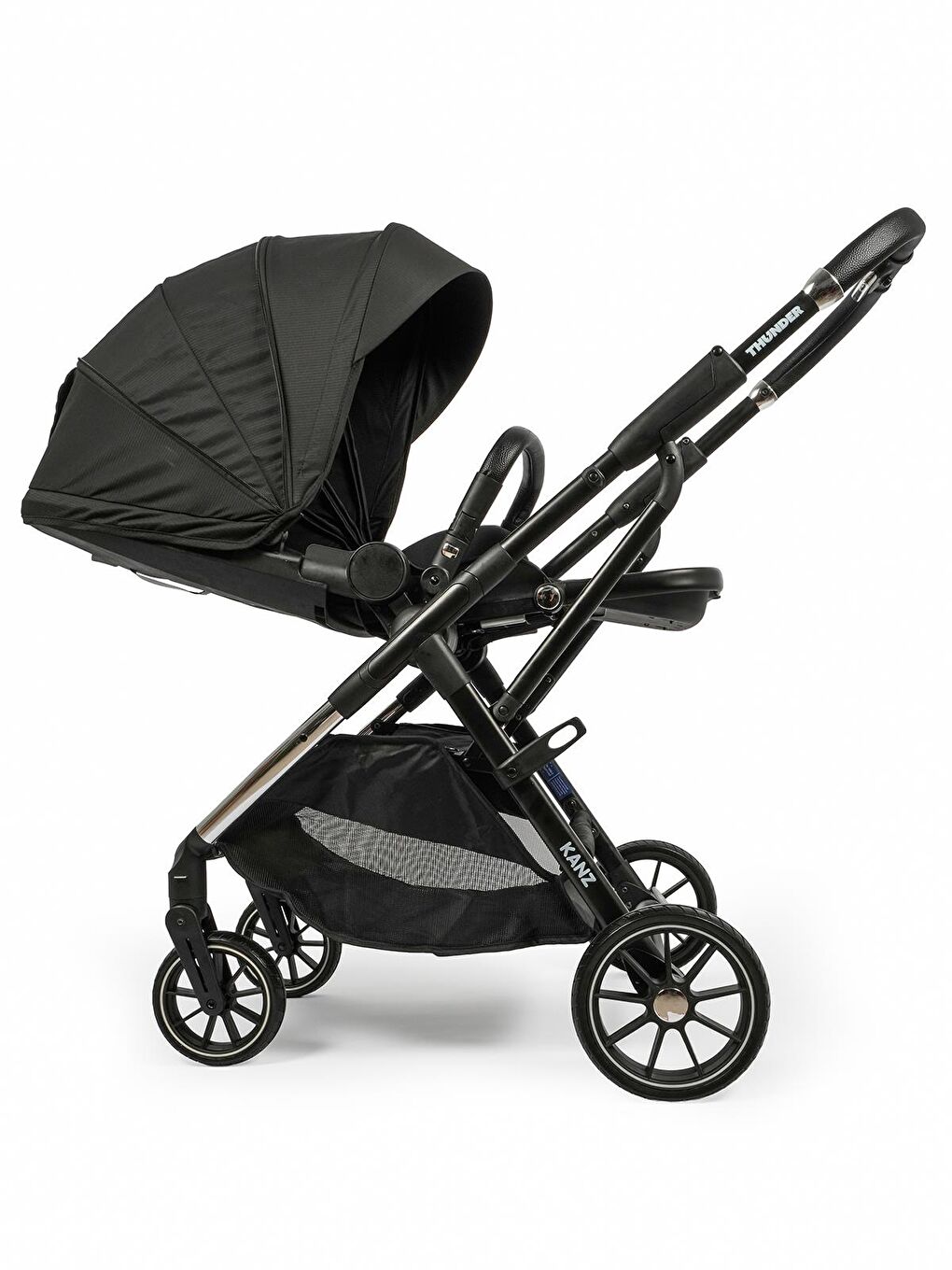 Thunder Travel Sistem Bebek Arabası - Siyah-5