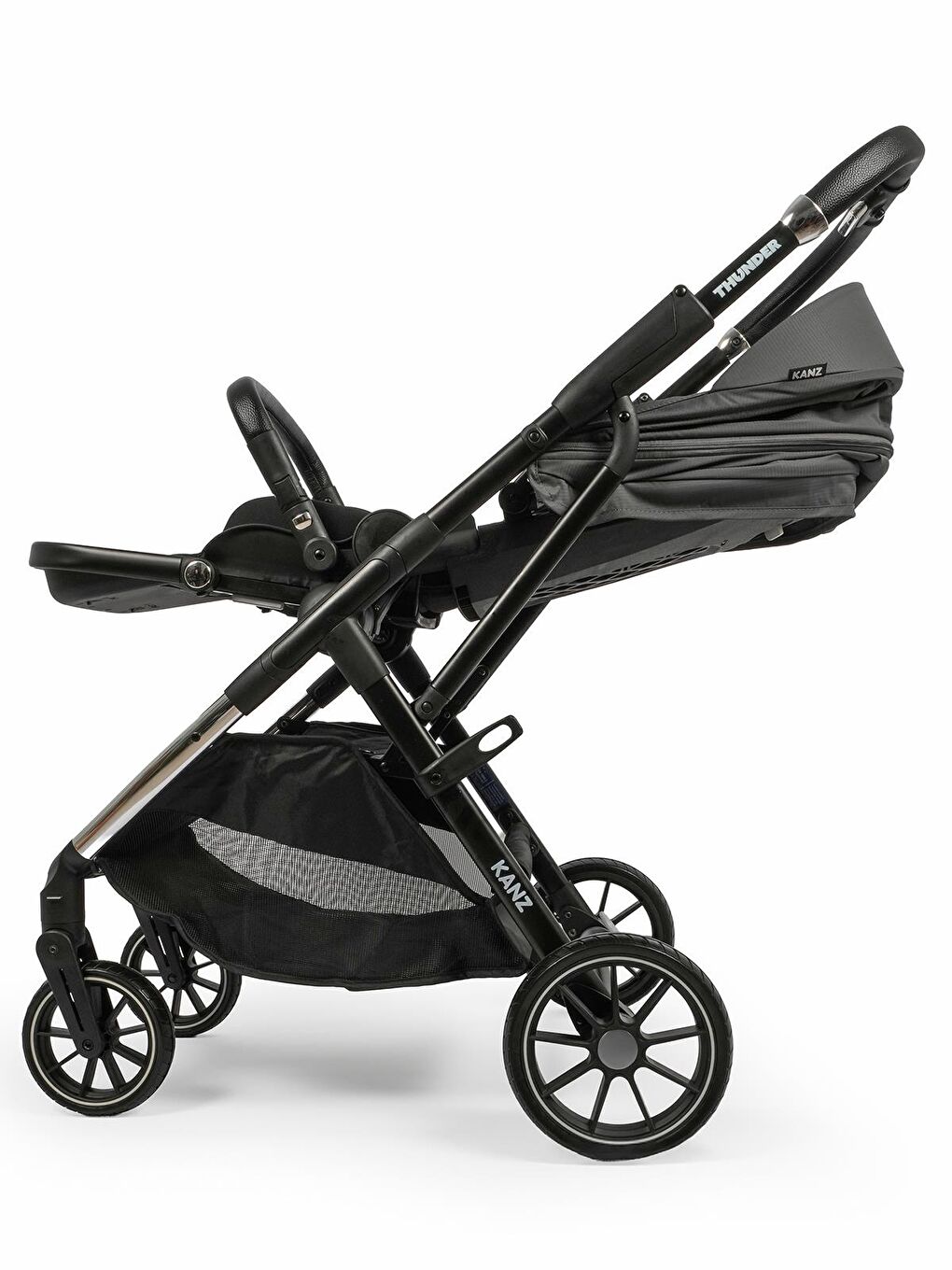 Thunder Travel Sistem Bebek Arabası - Gri-1