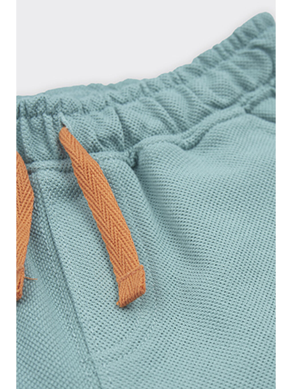 Erkek Bebek Beli Lastikli Yeşil Şort-2