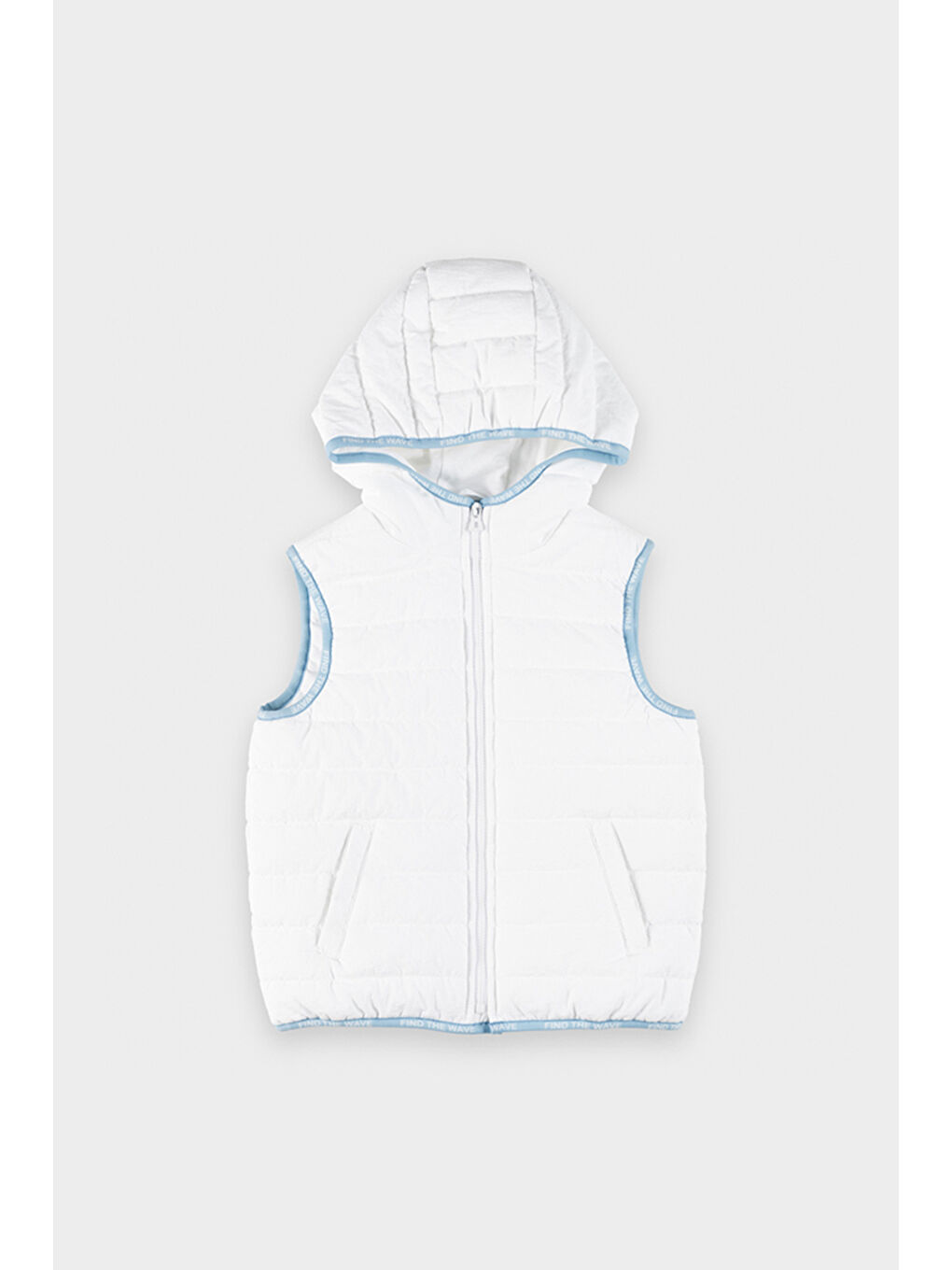 Erkek Çocuk Beyaz Micro Yelek-4